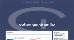 Desktop Screenshot of cohengardnerlaw.com